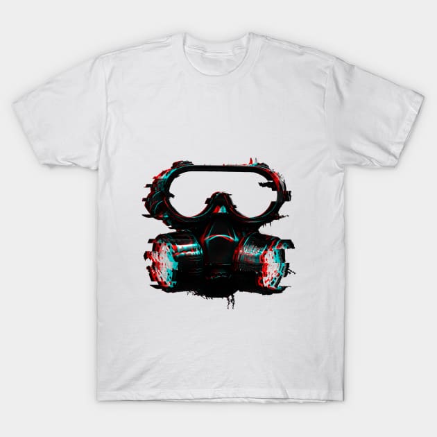 Gas Mask T-Shirt by smrf